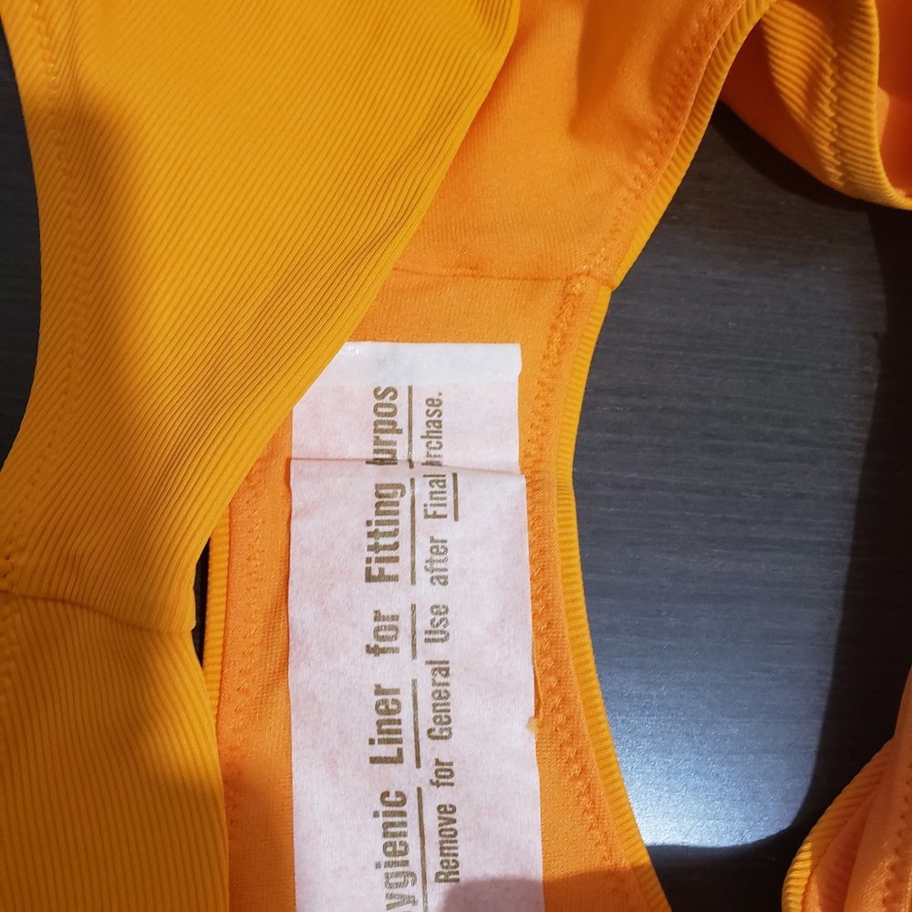 Athleta Swim Cloudbreak Rib Low Rice Bottom Orange - Picture 6 of 8